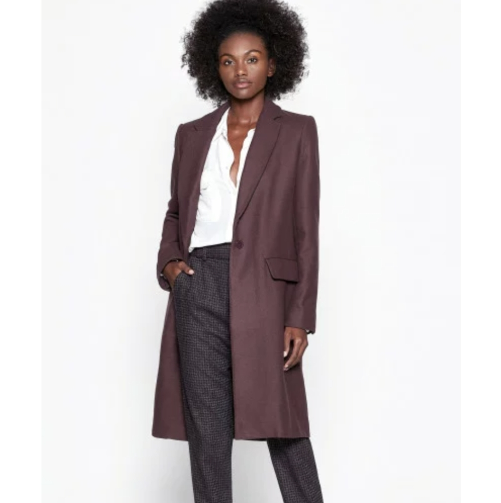 Equipment Arostide Trench Coat Aubergine